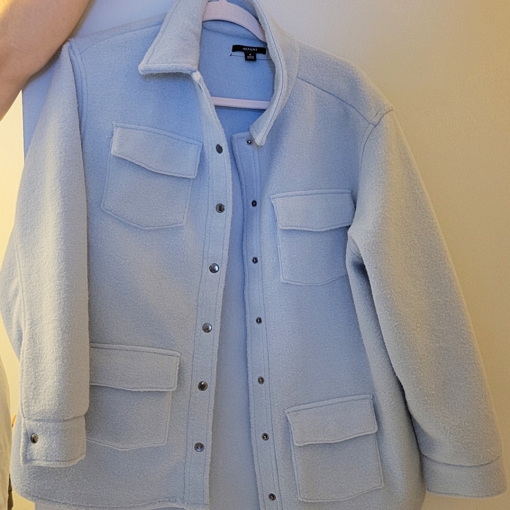 Alfani Blue Shacket - Picture 3 of 5